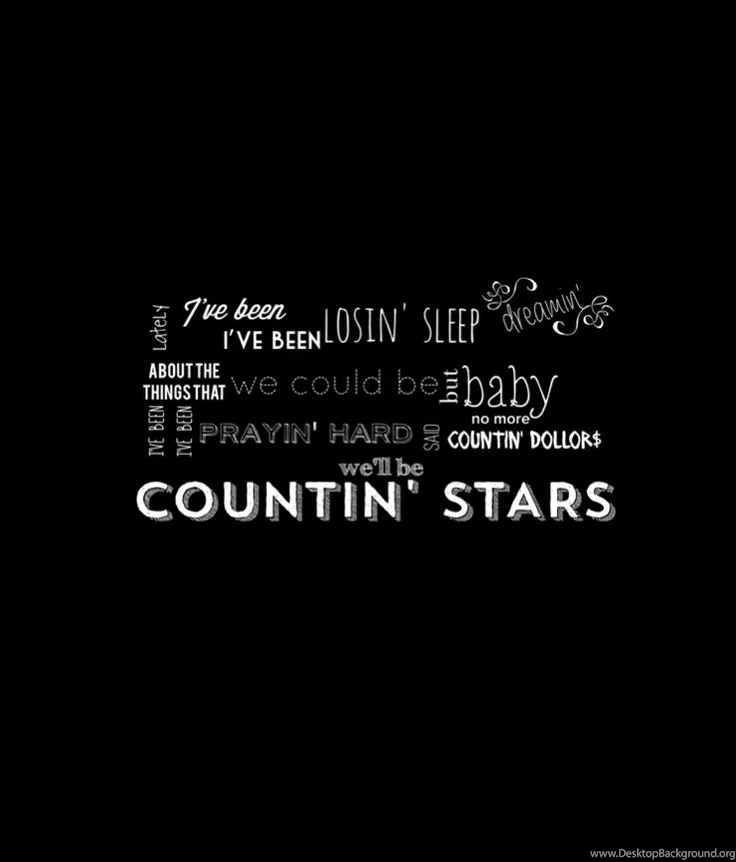 Counting Stars By OneRepublic. Desktop Background