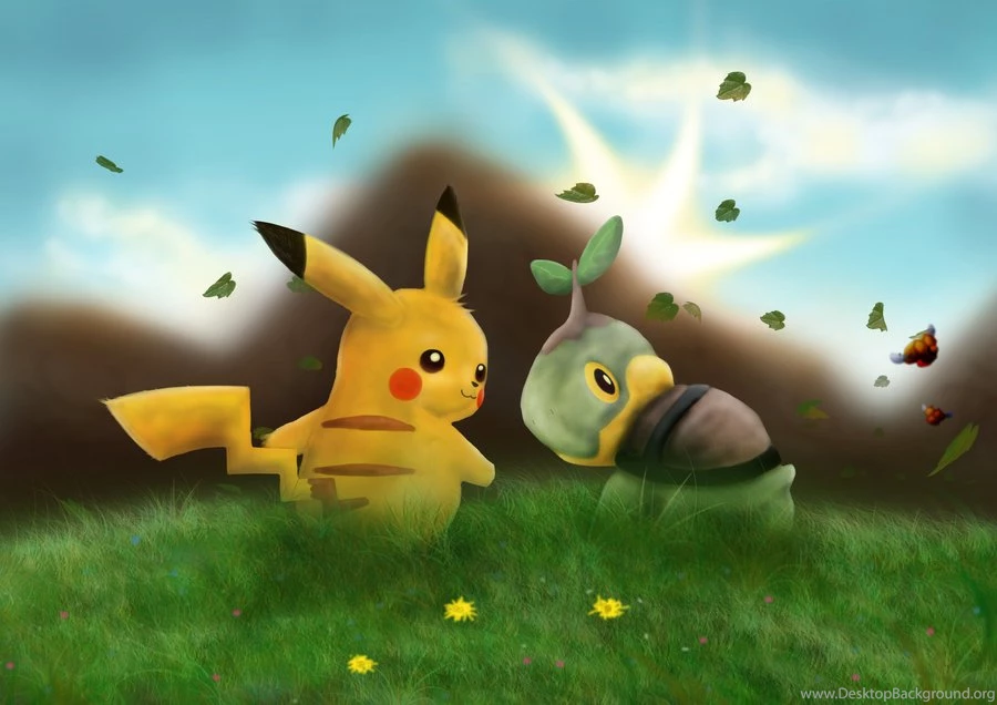 Pikachu And Turtwig By Syrabi On DeviantArt