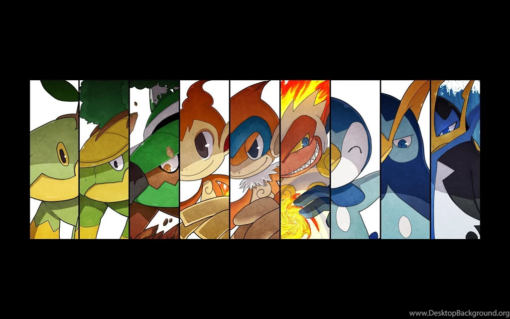 Custom Resize Pokemon Turtwig Grotle Torterra Chimchar Monferno ...