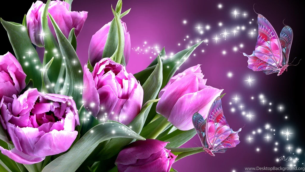 Pink Butterflies Wallpapers