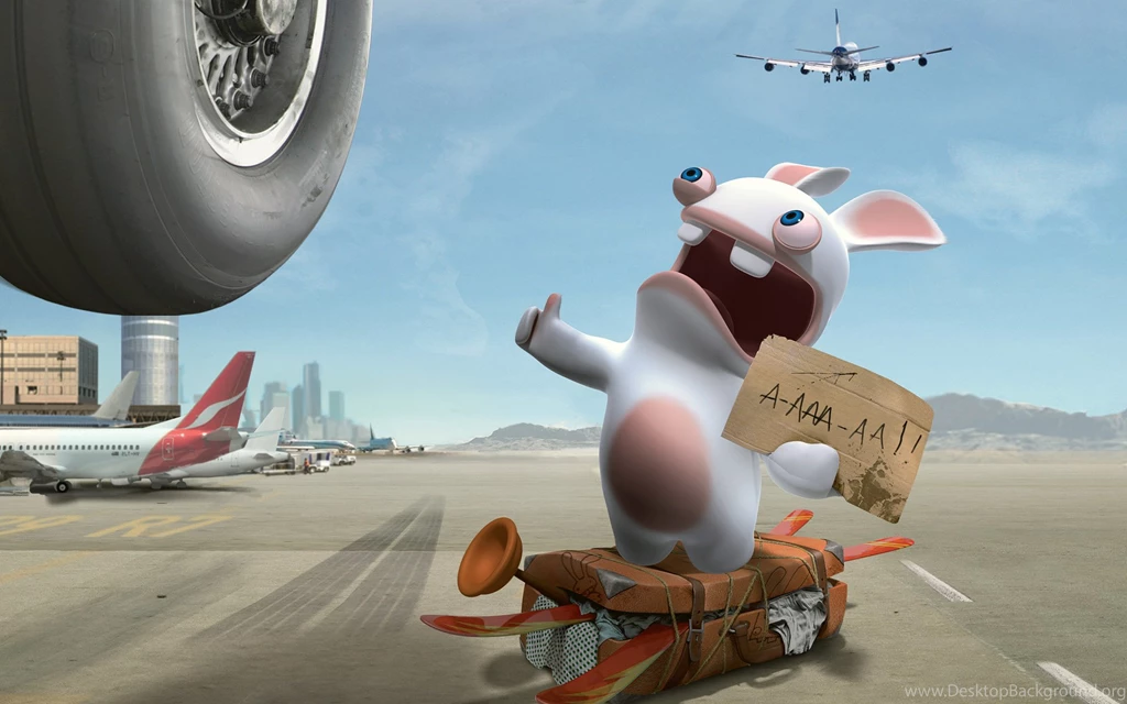 Funny Airplane Hitchhiker HD 3D Wallpapers