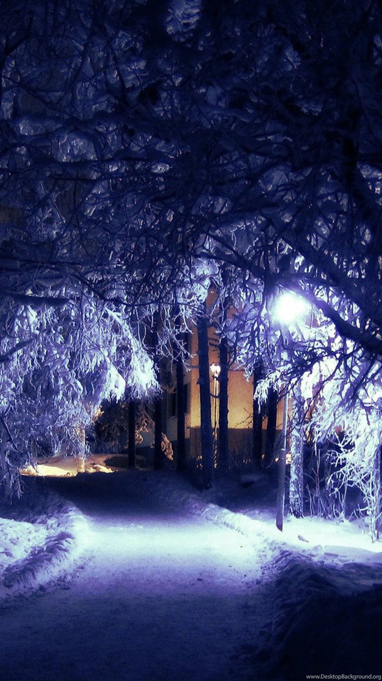 Winter Silent Night iPhone 6 Wallpapers, iPhone 6 Backgrounds And ...