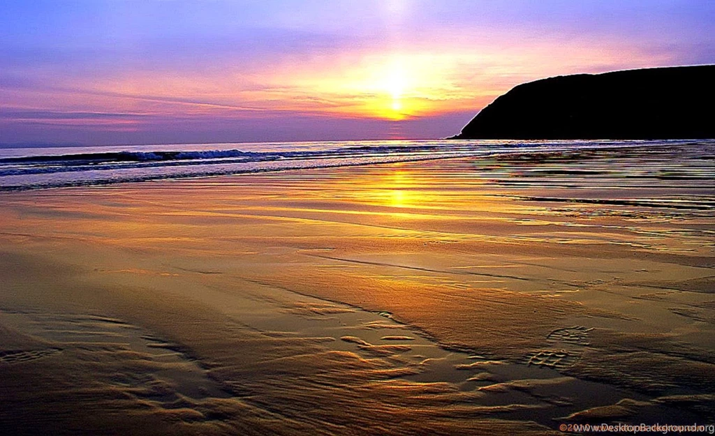 Beach Sunset Backgrounds For Desktop Wallpapers