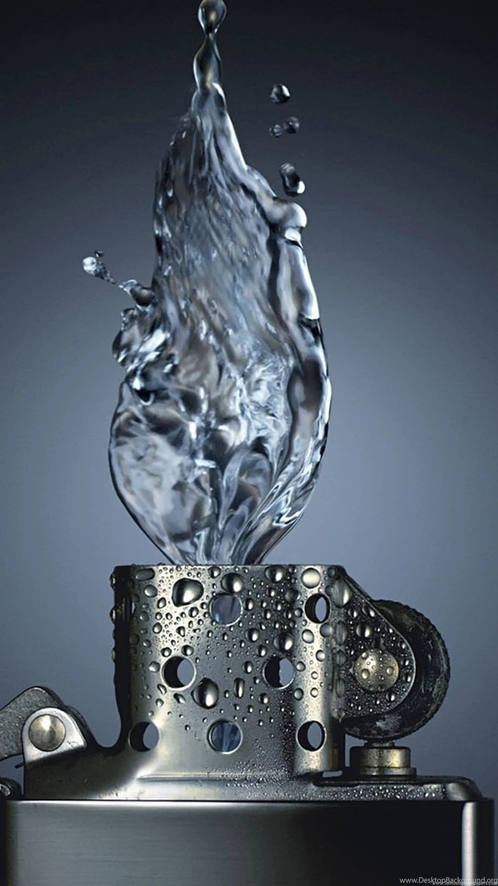 3D Model Lighter Water Flame iPhone 6 Plus HD Wallpapers / IPod ...