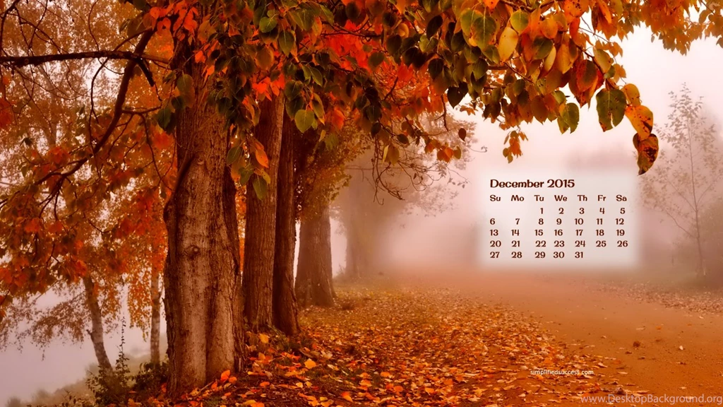 Top Calendar Wallpapers December 2015 Wallpapers