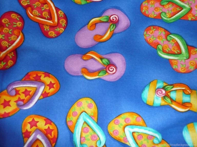 Free Flip Flops Blue Print.JPG Phone Wallpapers By Greeneyedgurl