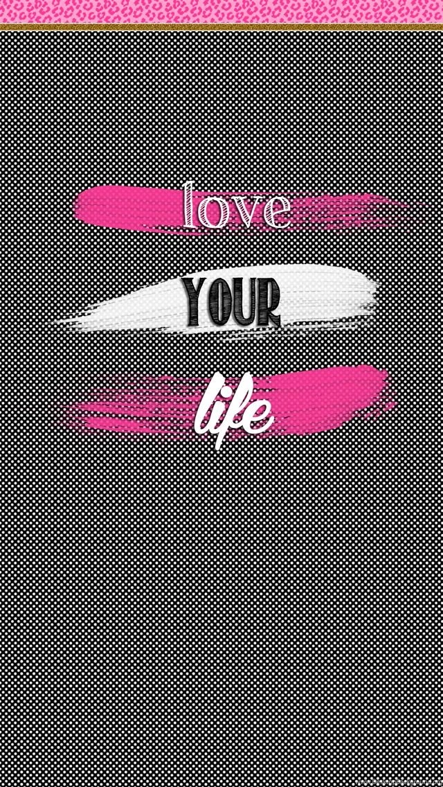 FREE Adorable Phone Wallpapers! Pink, Black, And Gold. Super Girly ...