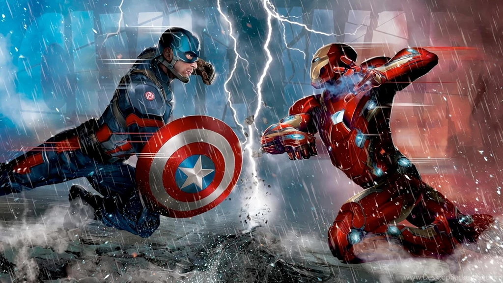 Captain America Vs Iron Man Wallpapers Art 192... 3794