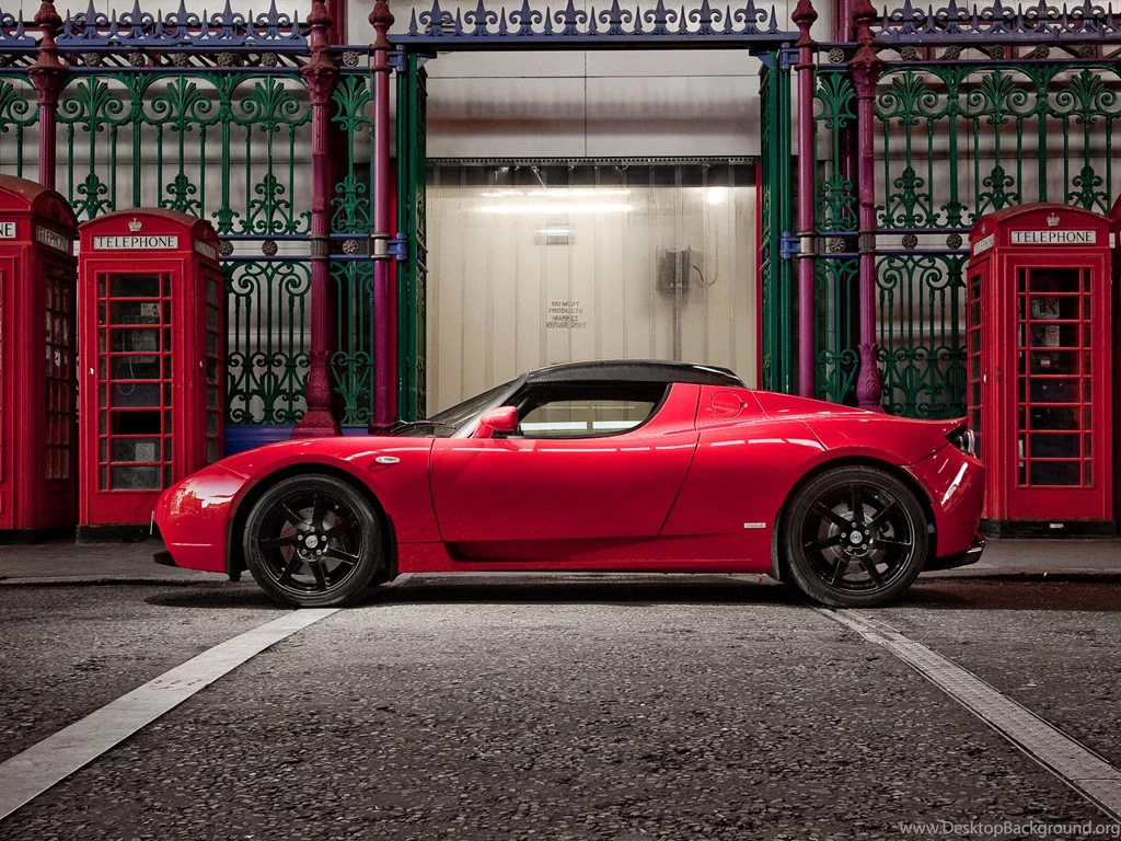 2009 Tesla Roadster Sport UK spec Supercar Wallpapers