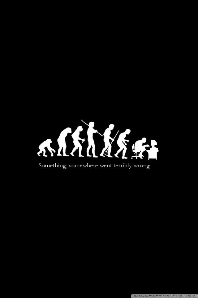 Ironic Evolution HD Desktop Wallpapers : Fullscreen : Dual Monitor