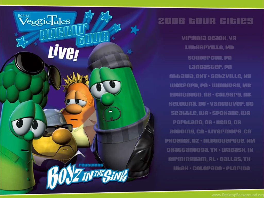Rockin' Tour LIVE Veggie Tales Wallpapers (2335003) Fanpop
