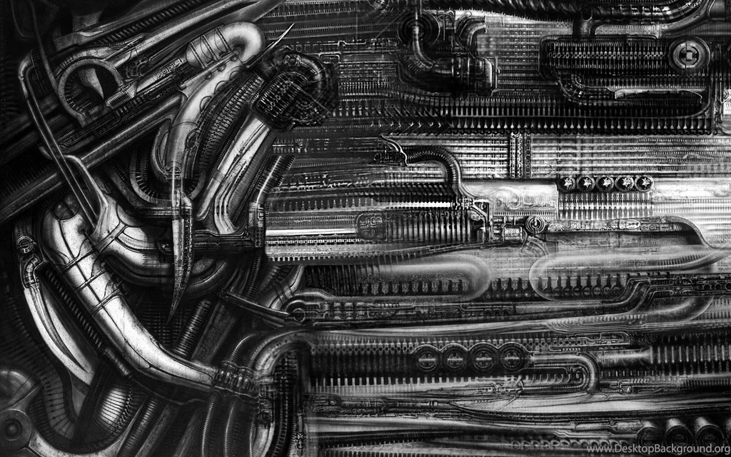 Hr Giger Artwork Monochrome Wallpapers (