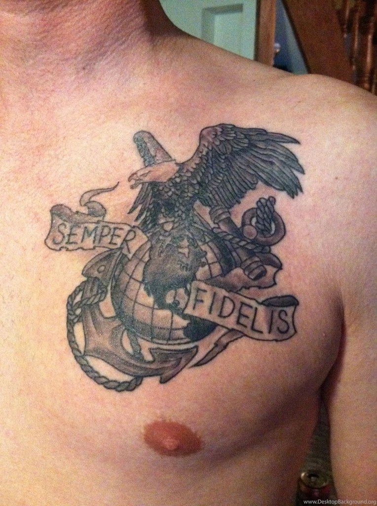Eagle Globe And Anchor Tattoos