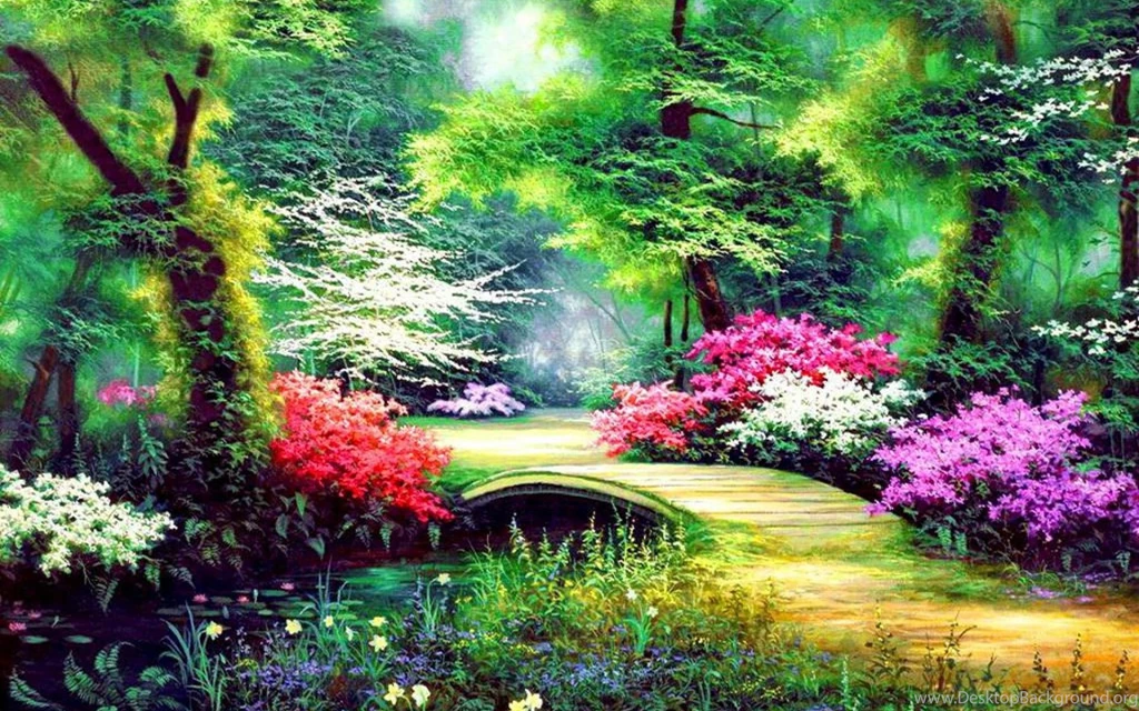 ENCHANTED GARDEN WALLPAPER (