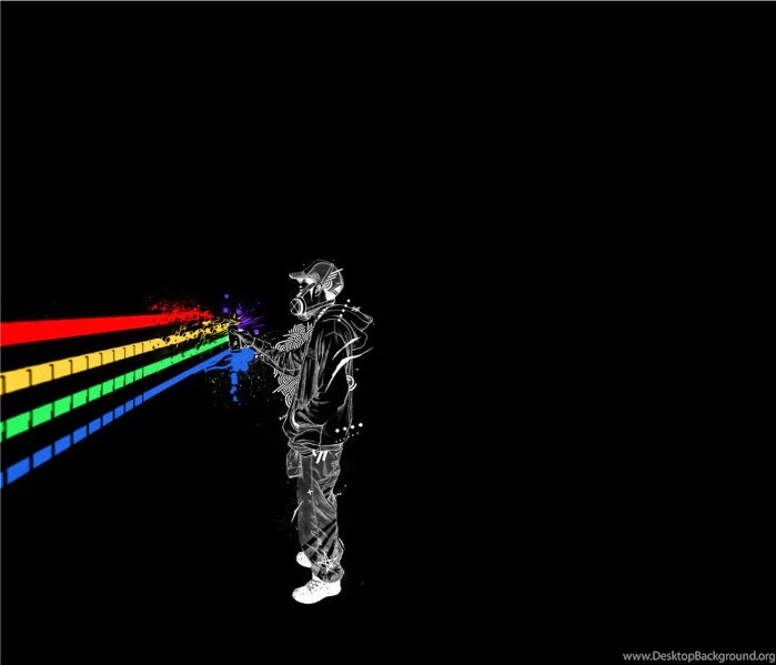 Rainbow Painting Black Wallpaper 1.jpg Photo By GangstaOfLove32 ...