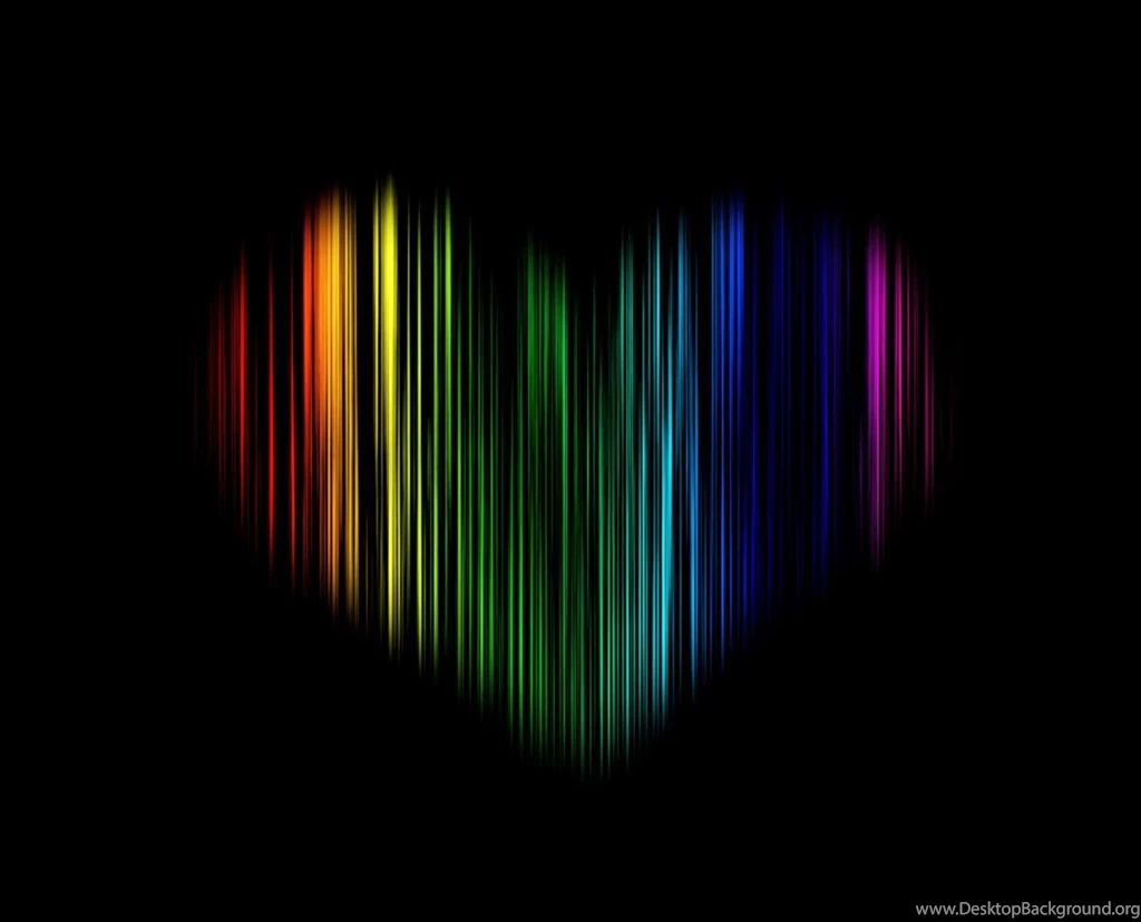 Black Rainbow Wallpapers Heart