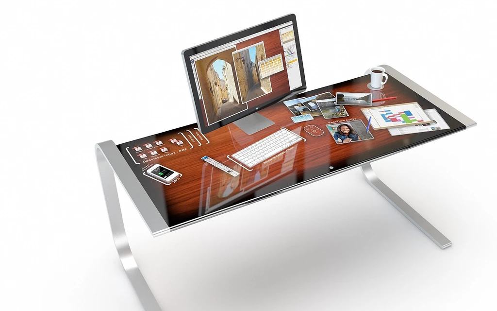 Apple Products On A Desk Wallpapers