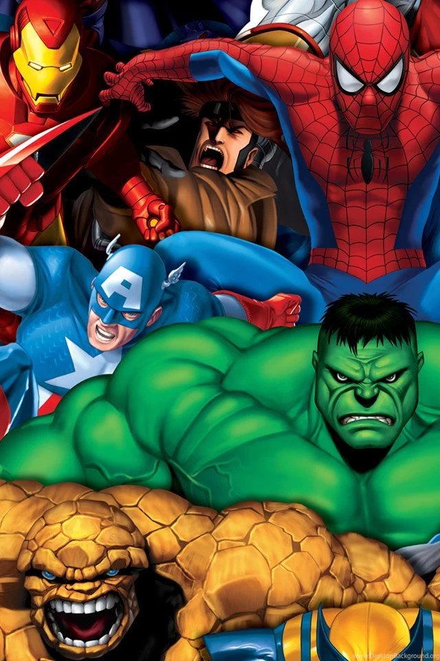 Marvel Heroes iPhone 4s Wallpapers Download
