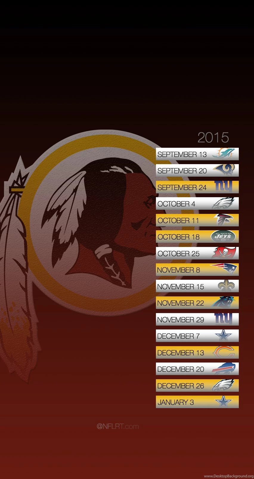 2015 NFL Schedule Wallpapers Page 2 Of 8 @NFLRT