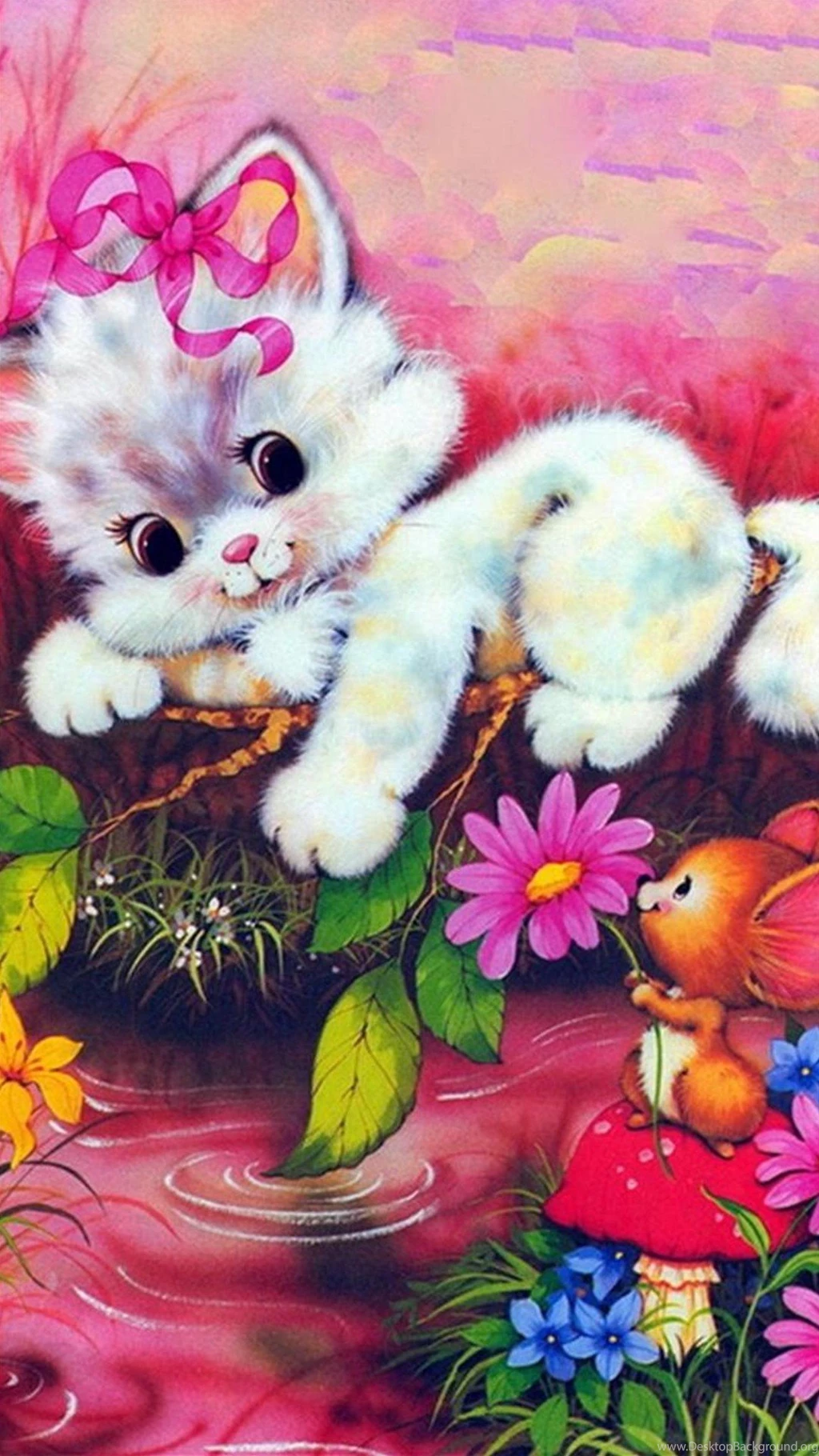 Открытки кошка с мышкой
