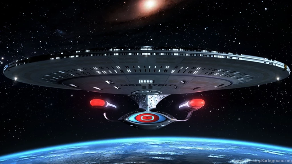 NCC 1701 D In Orbit Wallpapers