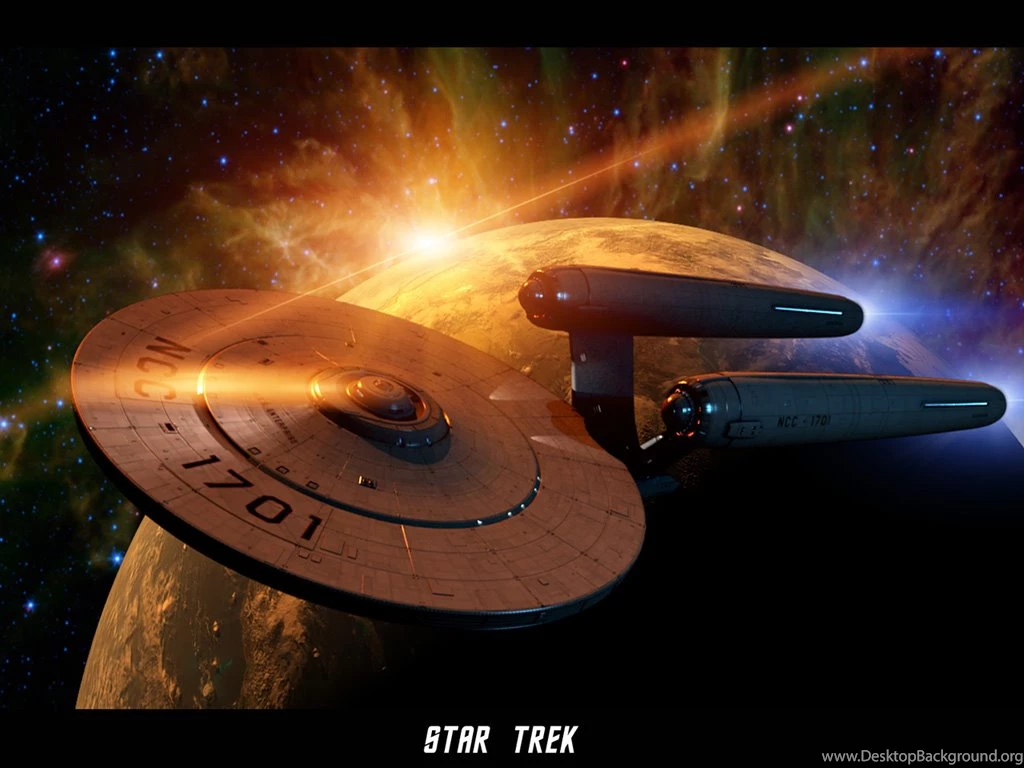 Star Trek Enterprise NCC 1701 On Space Sunset, Free Star Trek ...