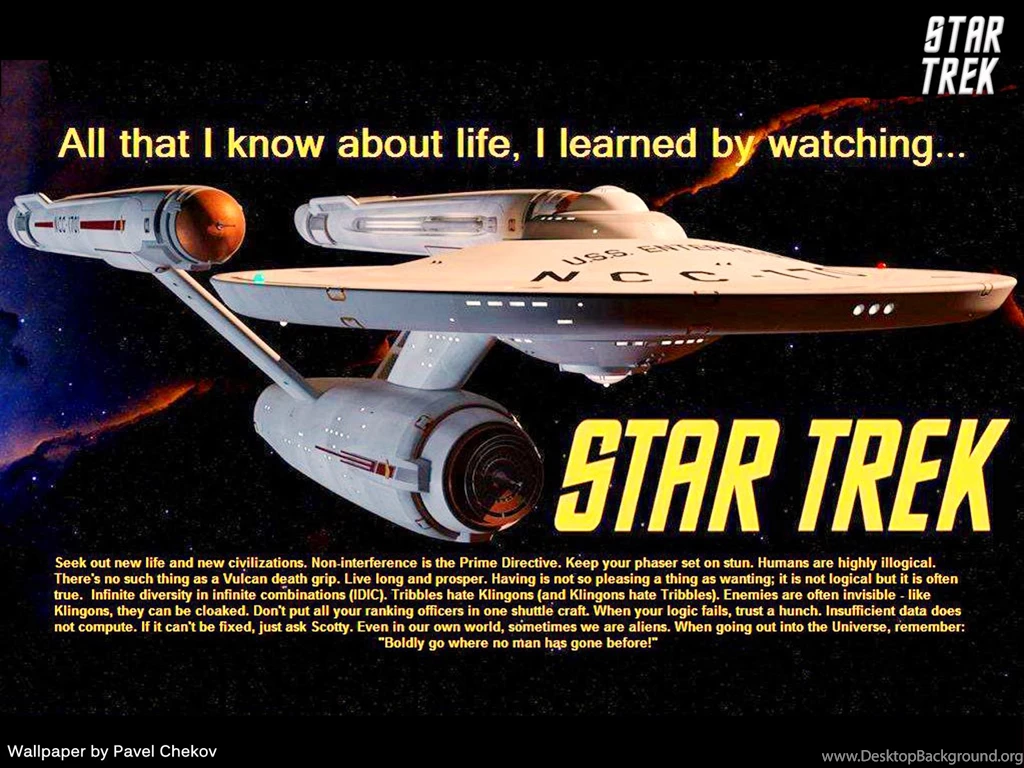 Star Trek Enterprise NCC1701 In Space, Free Star Trek Computer ...
