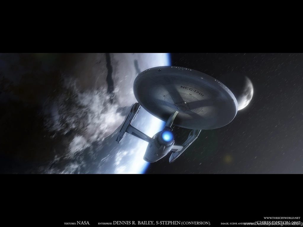 Star Trek Magnificent USS Enterprise NCC 1701 Breaking Orbit, Free ...