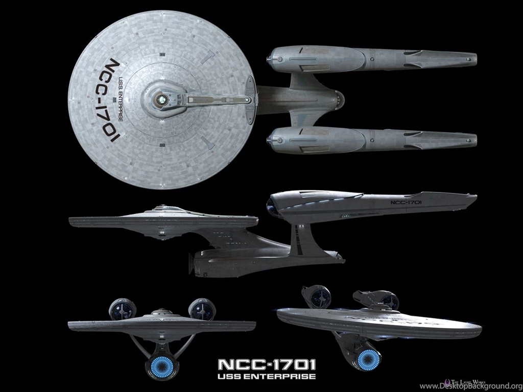 Star Trek 3D Model USS Enterprise NCC1701, Free Star Trek Computer ...