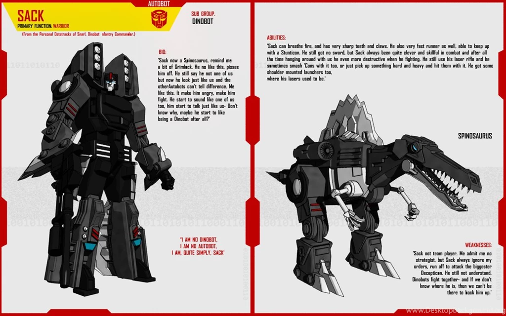 DINOBOT SACK By F for feasant design On DeviantArt