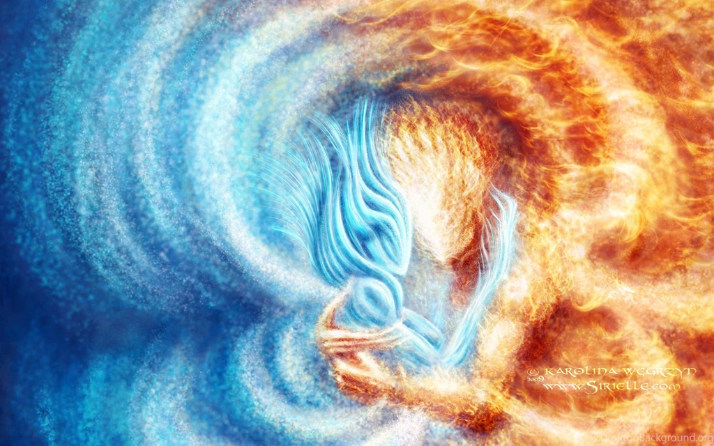 Fire And Ice Backgrounds   Wallpapers Zone