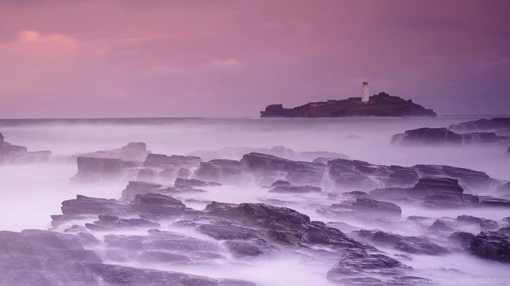 Cornwall England Bay Lighthouses Wallpapers