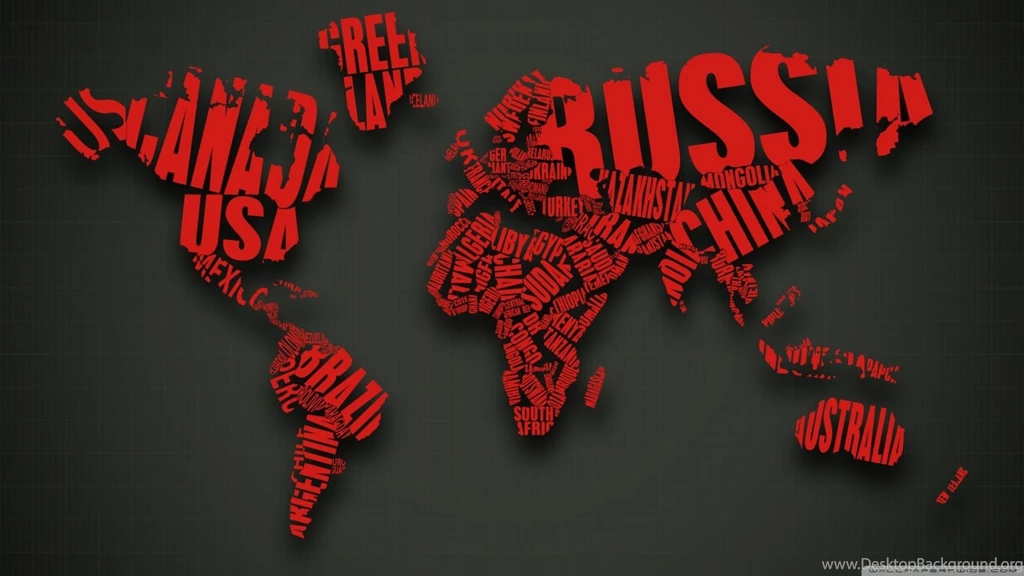 Map Typography HD Desktop Wallpapers : Widescreen : High Definition ...