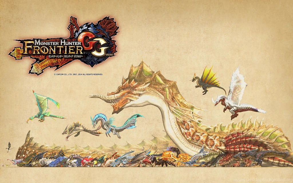 Image Mhf Gg Wallpapers 002 Jpg Monster Hunter Wiki Wikia Desktop Background