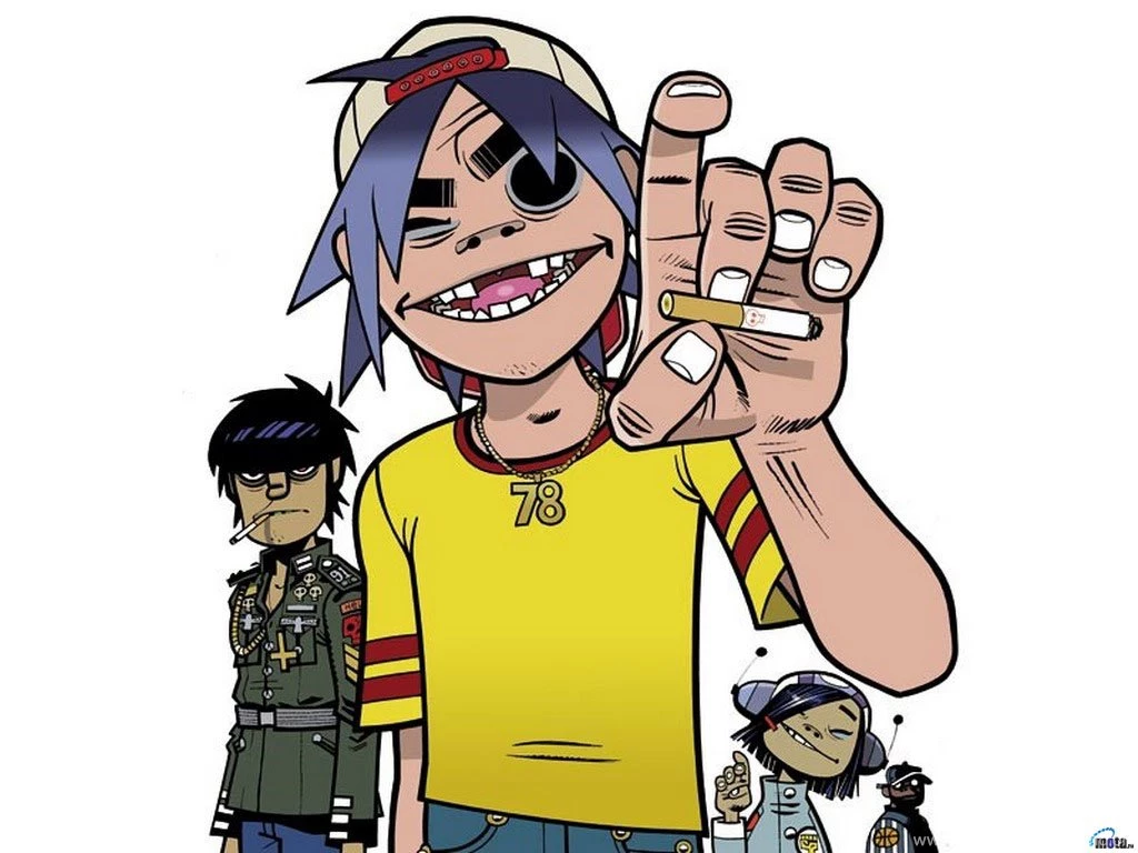 Wallpapers Cigarette, Gorillaz, 2D, Two Dents, 2D (Gorillaz).