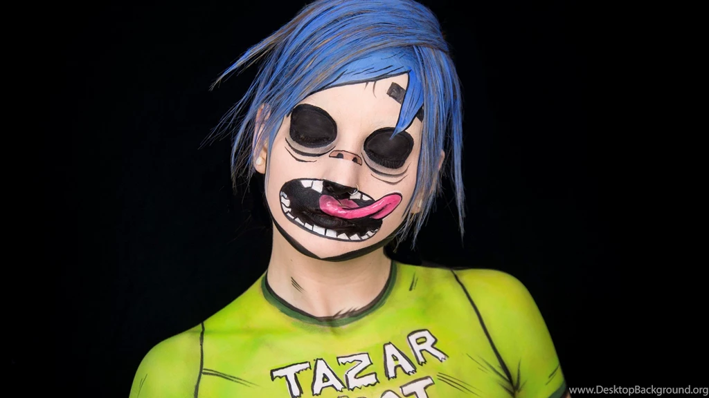 2560x1440 2d Gorillaz, Gorillaz, Drawings, Blue Hair, Gorillaz ...