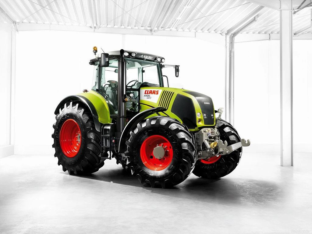 2 Claas Axion Tractor HD Wallpapers