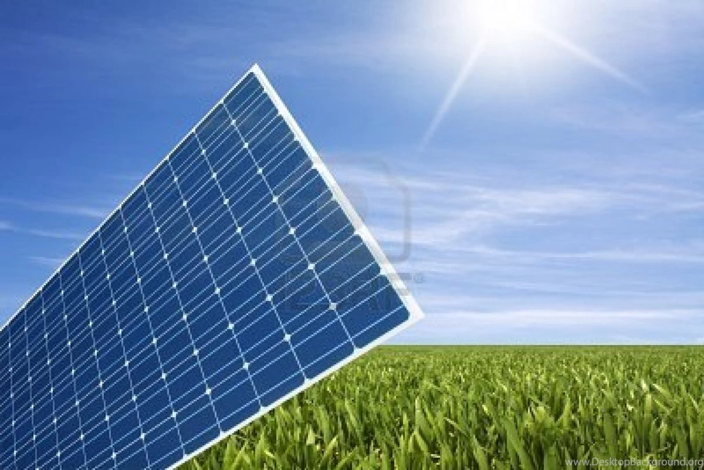 Wallpapers Industrial Plant Solar Panel In The Green Gr Royalty ...