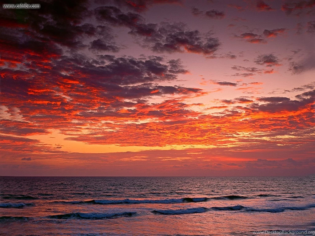 Nature: Sunrise Of Atlantic Ocean Jupiter Florida, Picture Nr. 17770