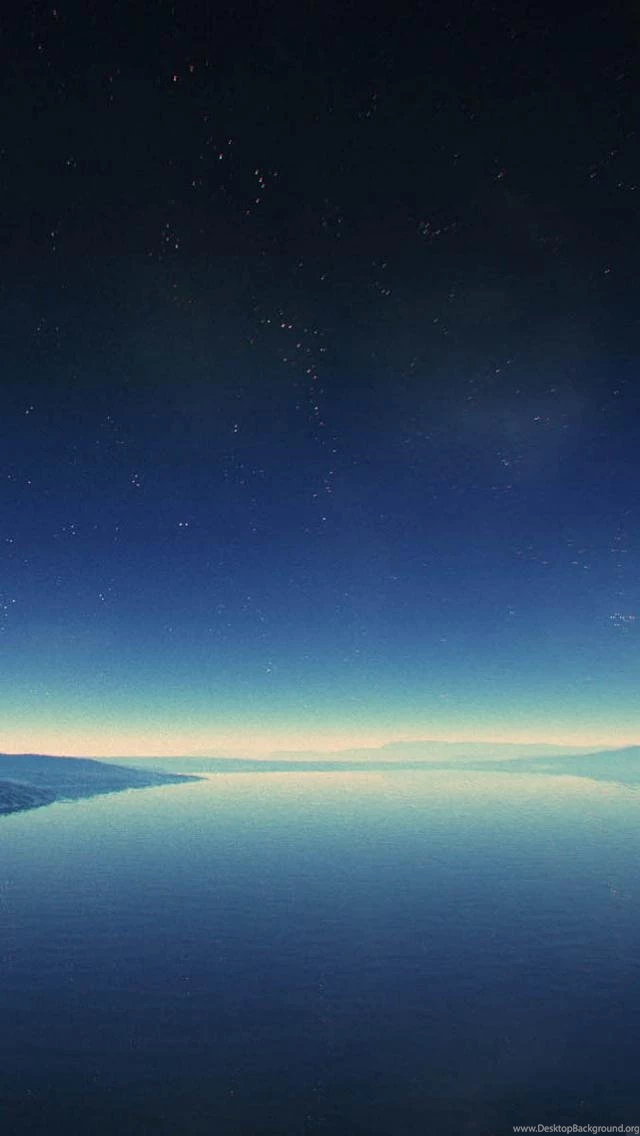 Night Sky Stars Over Lake Iphone 5 Wallpapers Ipod Wallpapers Hd