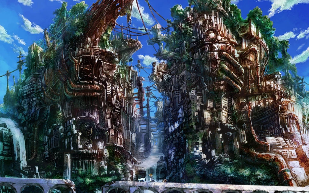 Splitted Futuristic City Wallpapers