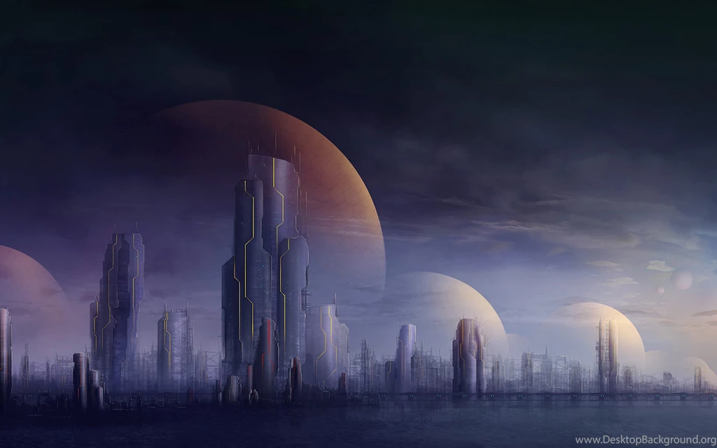Future City Wallpapers For Desktop Of Fantasy City Buildings