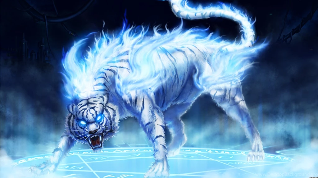 Wallpapers Tiger Fire Flames Ice Tigers Wallchan 1920x1080 ...