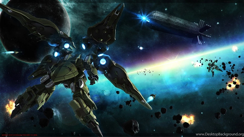 SuperHD.pics: Gundam Gundam Unicorn NZ 666 Kshatriya Outer Space ...