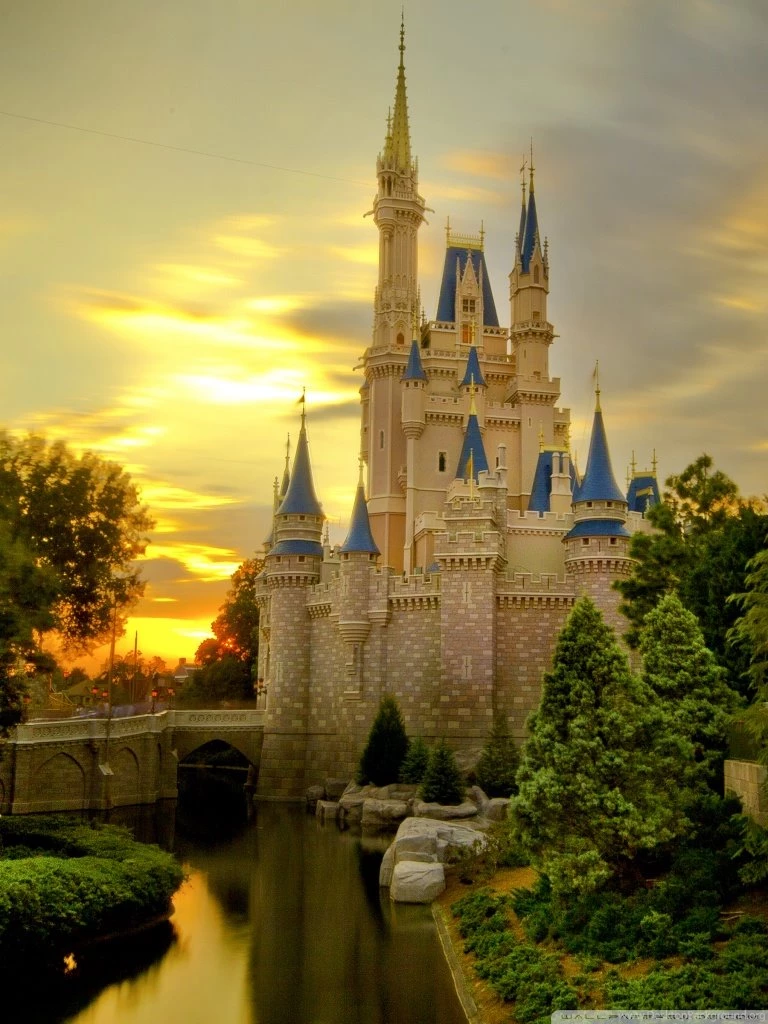 Sunset Over Cinderella Castle HD Desktop Wallpapers : High ...