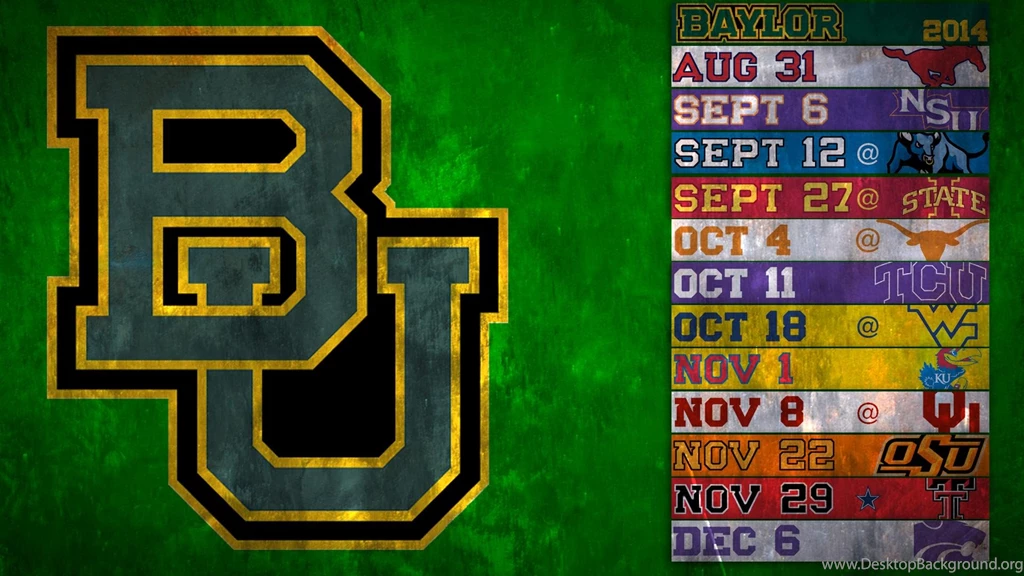Football] Two Months Until Baylor Football! I Made A Schedule ...