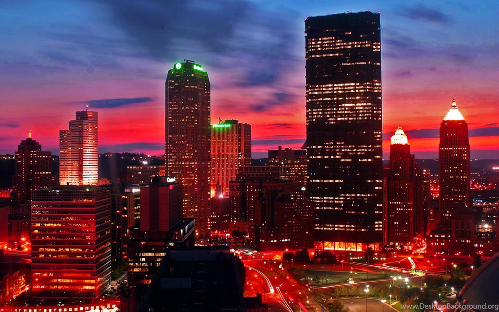 Red Cities Lights Wallpapers Night City Wallpaper Images