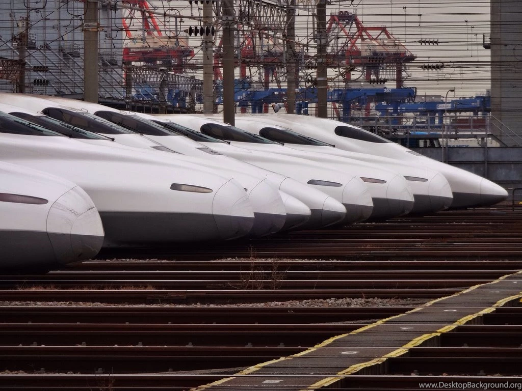 Shinkansen Rail Yard At Oui Tokyo.