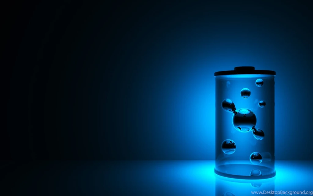 Battery Blue 3D Wallpaper Images Free For Desk
