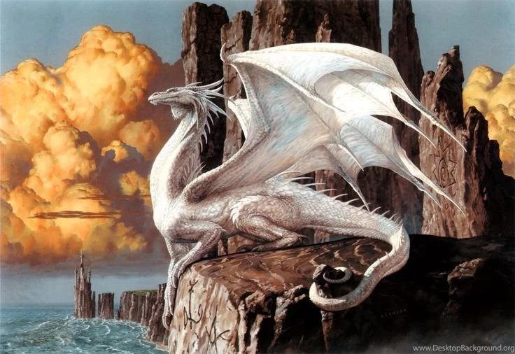 Magic The Gathering Art White Dragon Wallpaper.jpg (1600×1100 ...